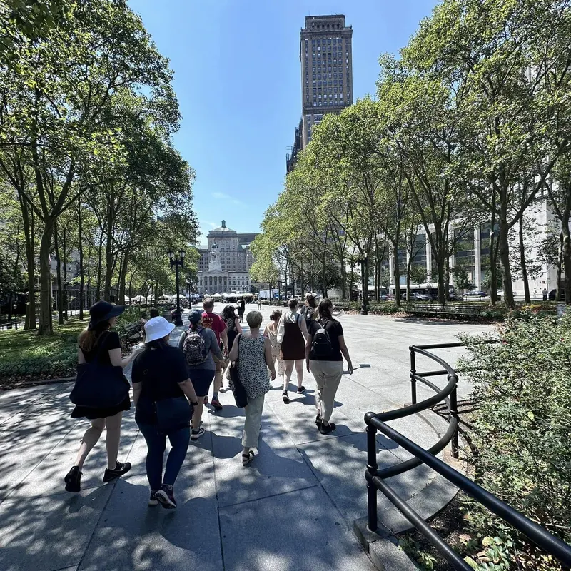 NYC cat history walking tour moment