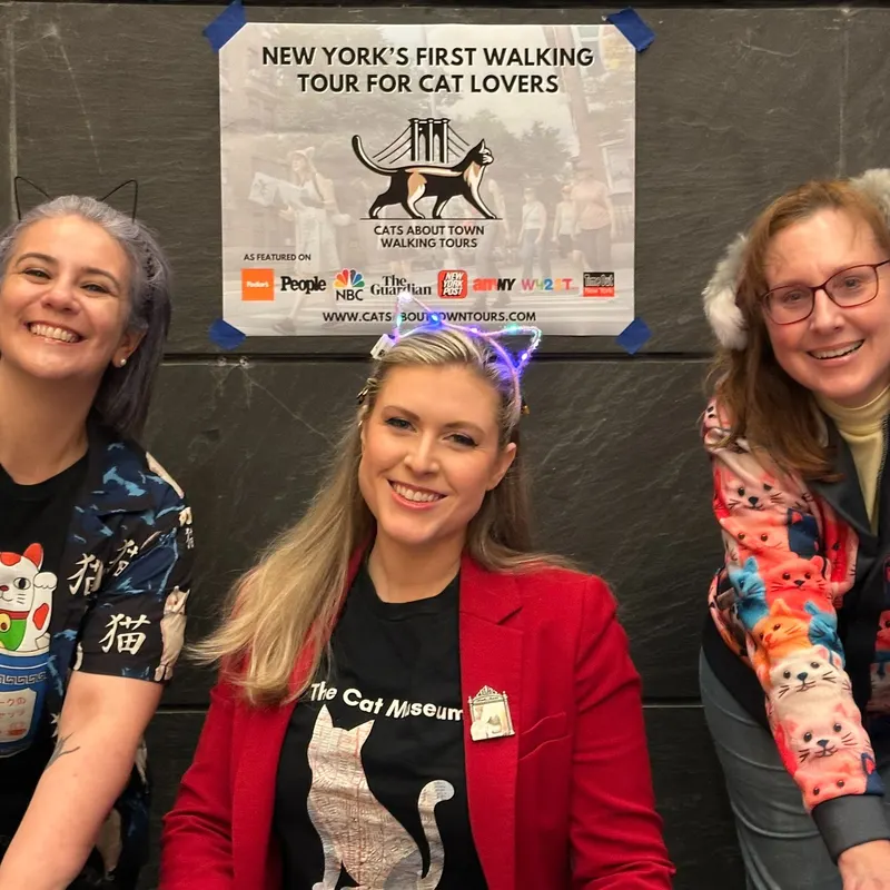 Cat-themed NYC historical tour moment